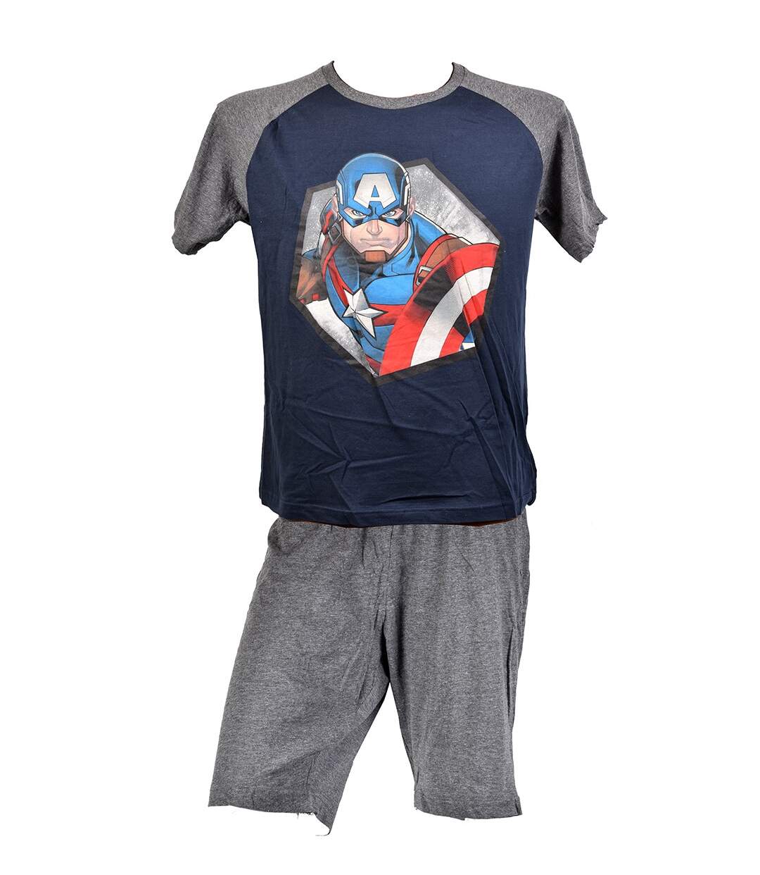 Pyjama Homme SUPERHEROS en Coton -Chaleur, Douceur et confort- Avengers Et3559 Marine-1