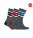 Lot De 3  Paires De Chaussettes De Sport Homme Gris Lyle & Scott-1