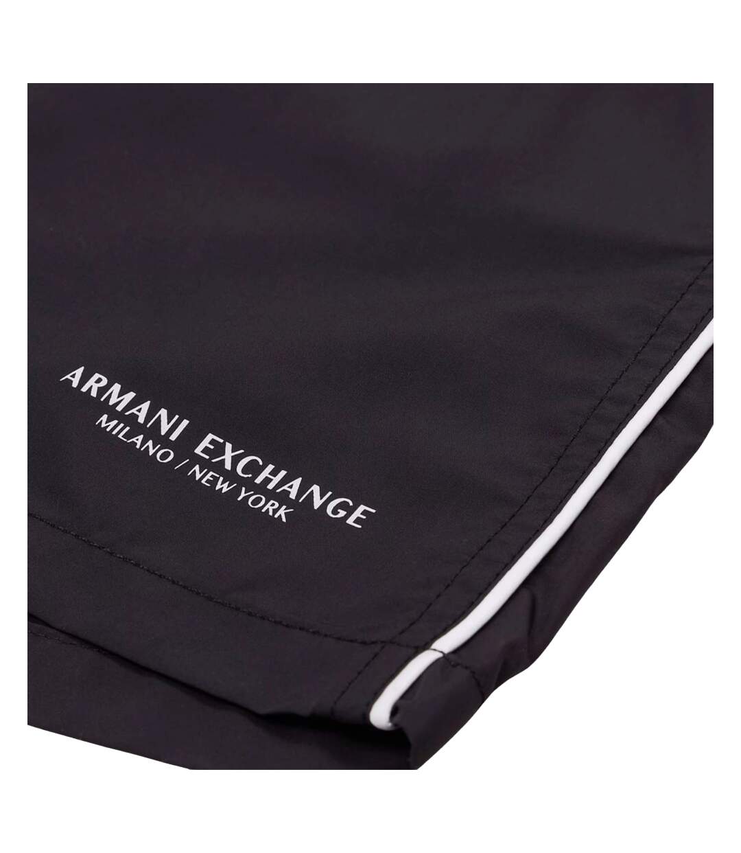 Short De Bain Motif/style Passepoil Contrasté Homme Noir Armani Exchange-3