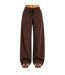 Womens/ladies Fleece Barrel Joggers Chocolate I Saw It First-2