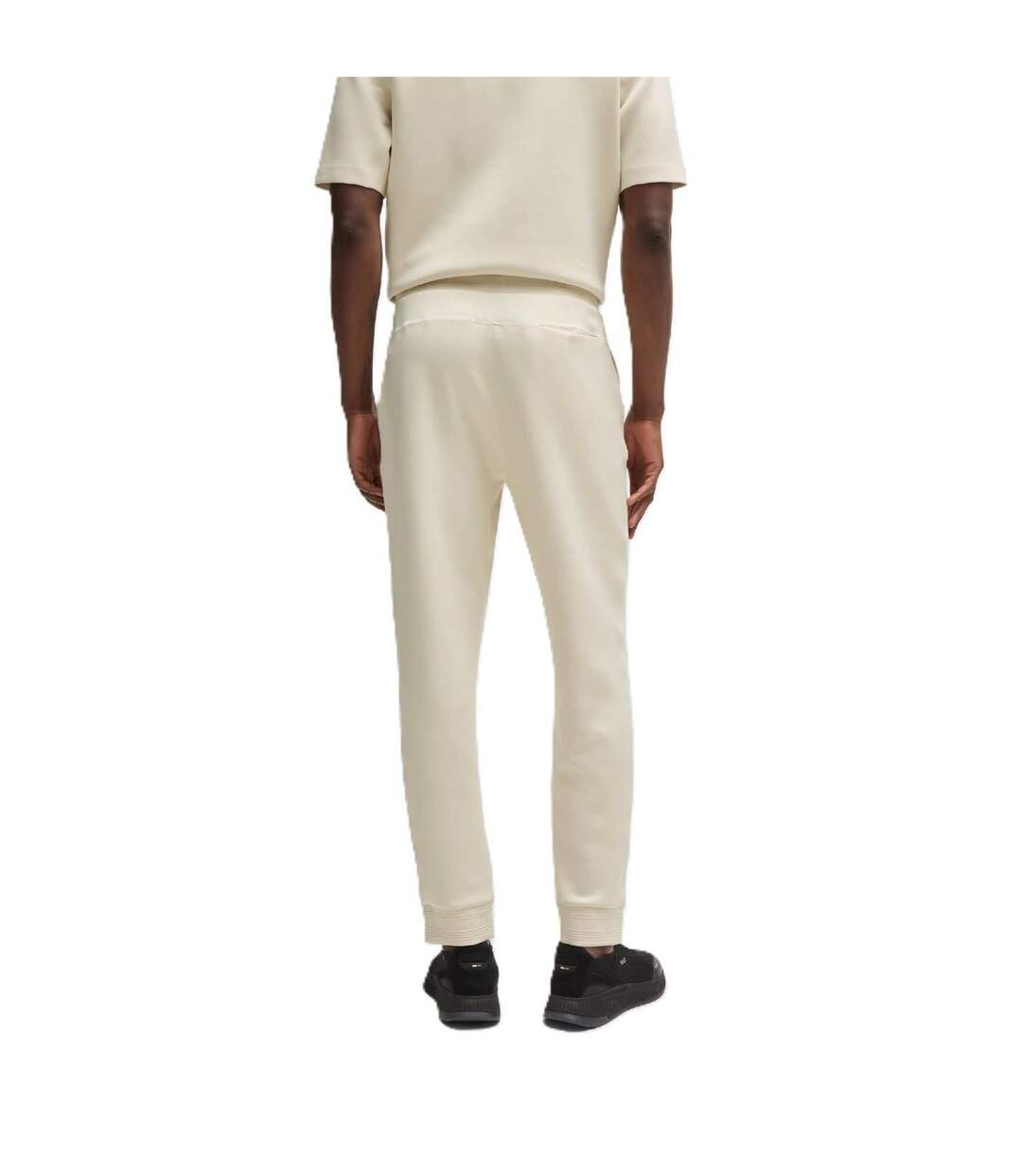 Mens Hadiko Tracksuit Bottoms White Boss-1