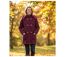 Manteau Polaire Femme style Caban SLOVENIE1B MAYFLOWER – Bordeaux-1