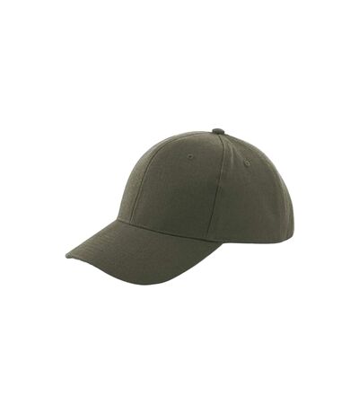 Beechfield Unisex Adult Pro-Style Heavy Brushed Cotton Baseball Cap (Olive) - UTBC5096