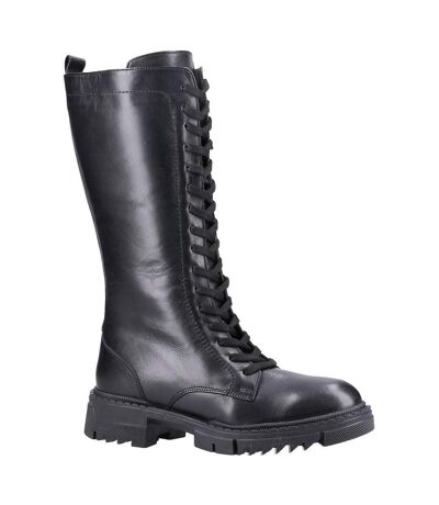Riva Womens/Ladies Susie Leather Knee-High Boots (Black) - UTFS10150