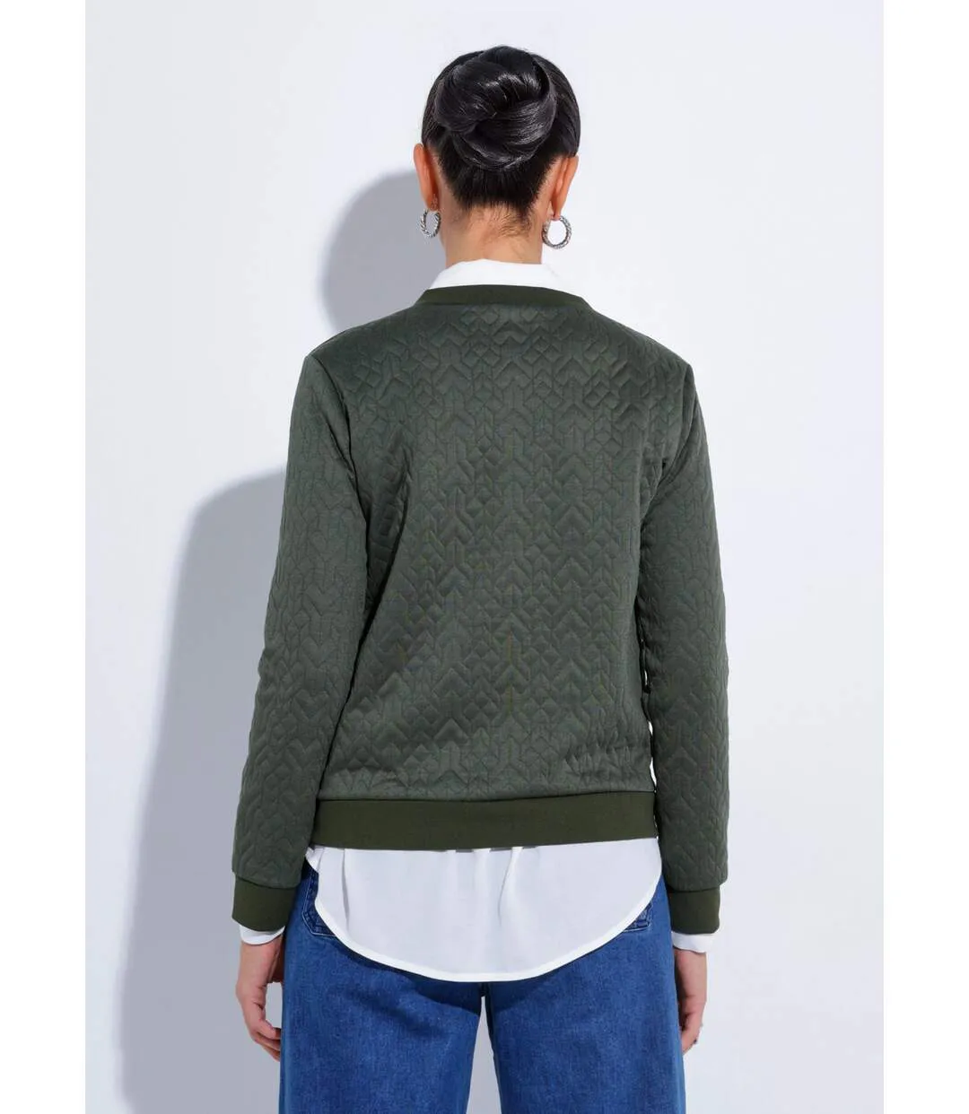 Sweat manches longues motif origami-2