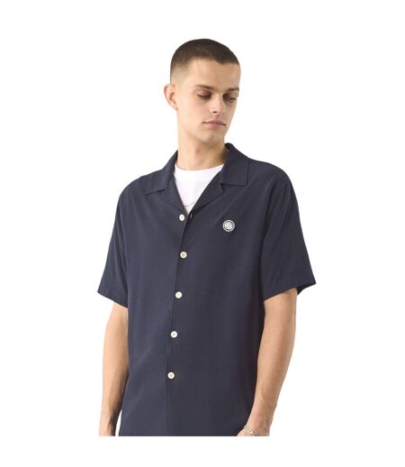 Chemise Manches Courtes Homme Bleu Marine Pretty Green
