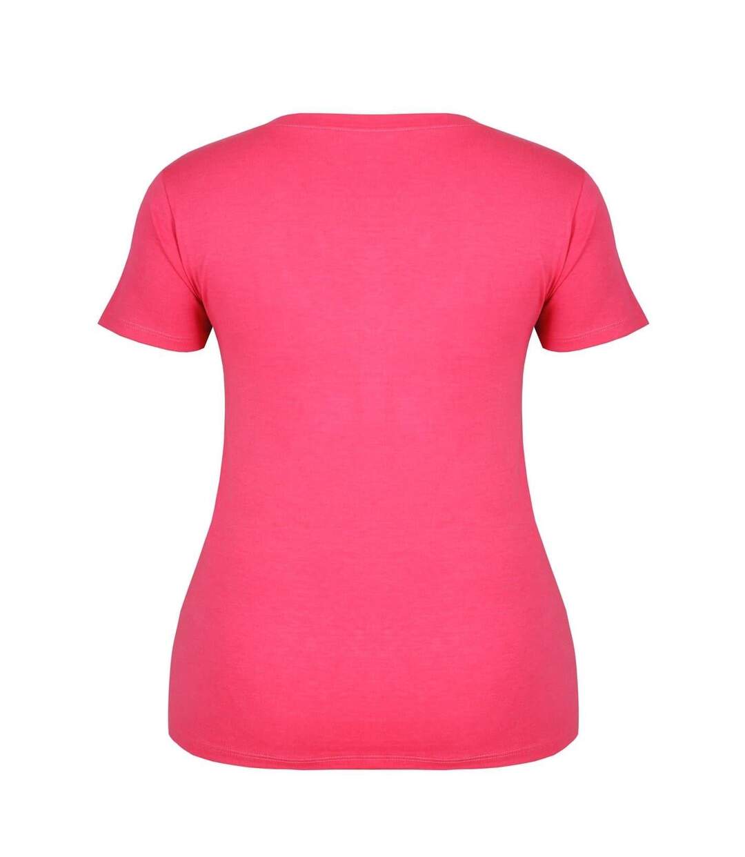Womens/ladies T-shirt Bright Pink Slazenger-3