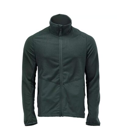 Mens Customised Patterned Fleece Jacket Forest Green Mascot