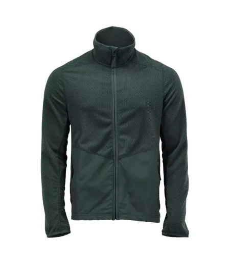 Mens Customised Patterned Fleece Jacket Forest Green Mascot
