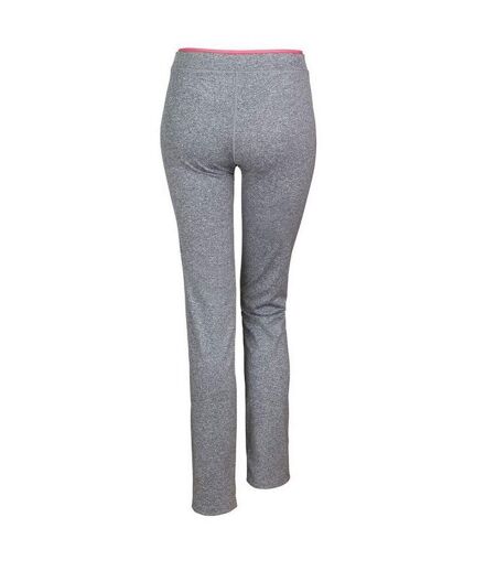 Pantalon Fitness Femme Gris Corail Vif Chiné Spiro