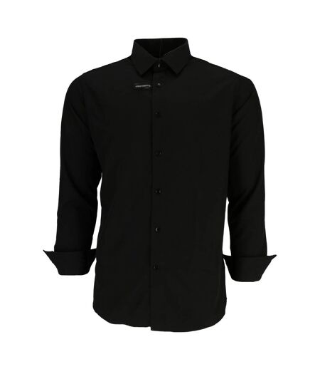 Mens Oxford Long-sleeved Shirt Black Scotch And Soda