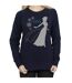 Disney Pantalon de survêtement Frozen Elsa Christmas Silhouette Femmes/Dames (Bleu marine) - UTBI6138-3