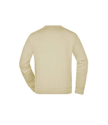 Sweat Workwear Adulte Beige Gris James And Nicholson