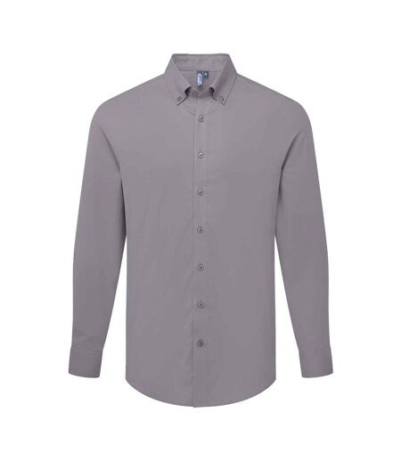 Chemise Habillée Manches Longues Supreme Homme Gris Acier Premier