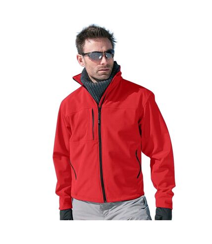 Result Mens Softshell Premium 3 Layer Performance Jacket (Red)