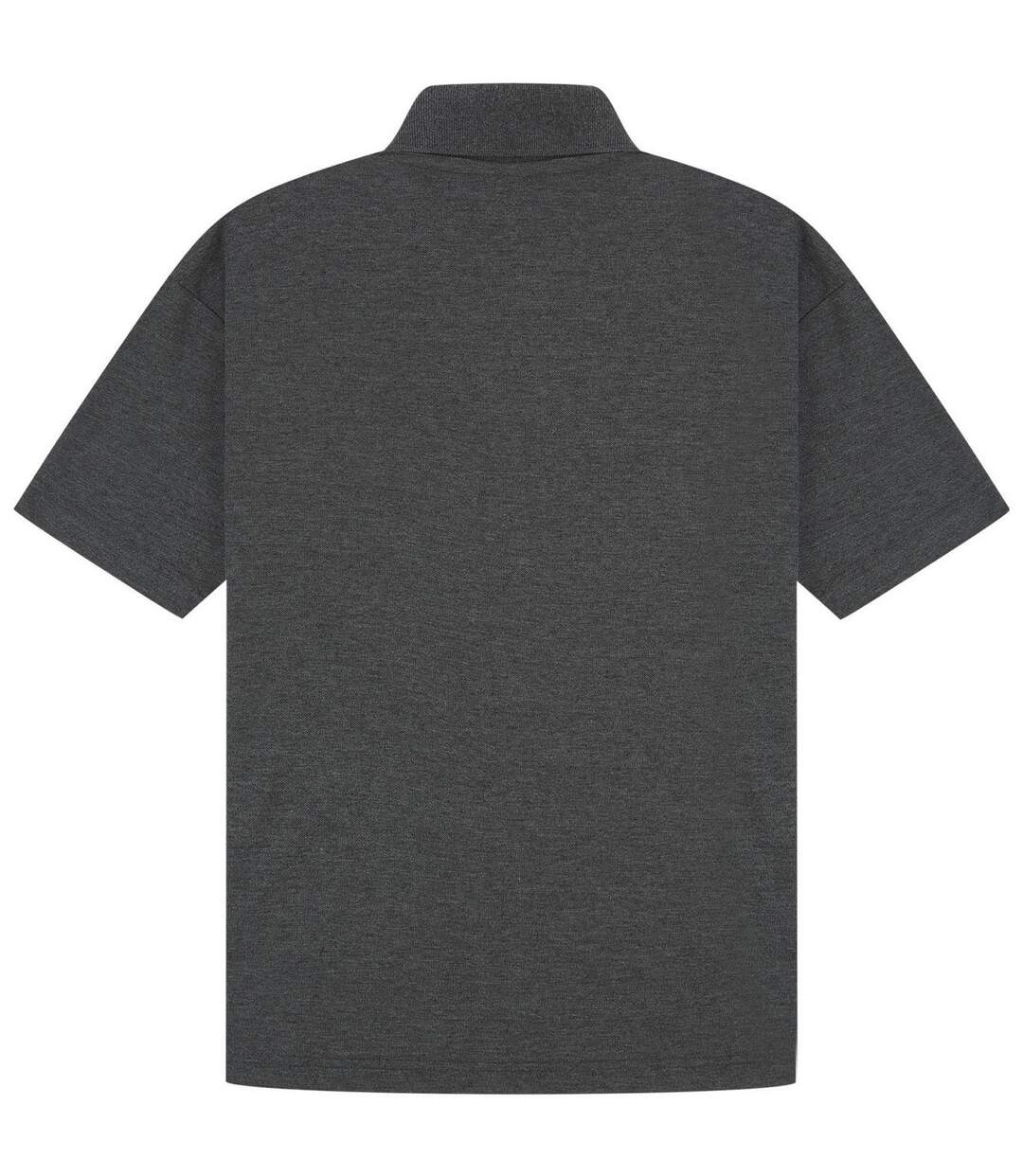 Classic Mens Pique Polo Dark Heather Casual-2