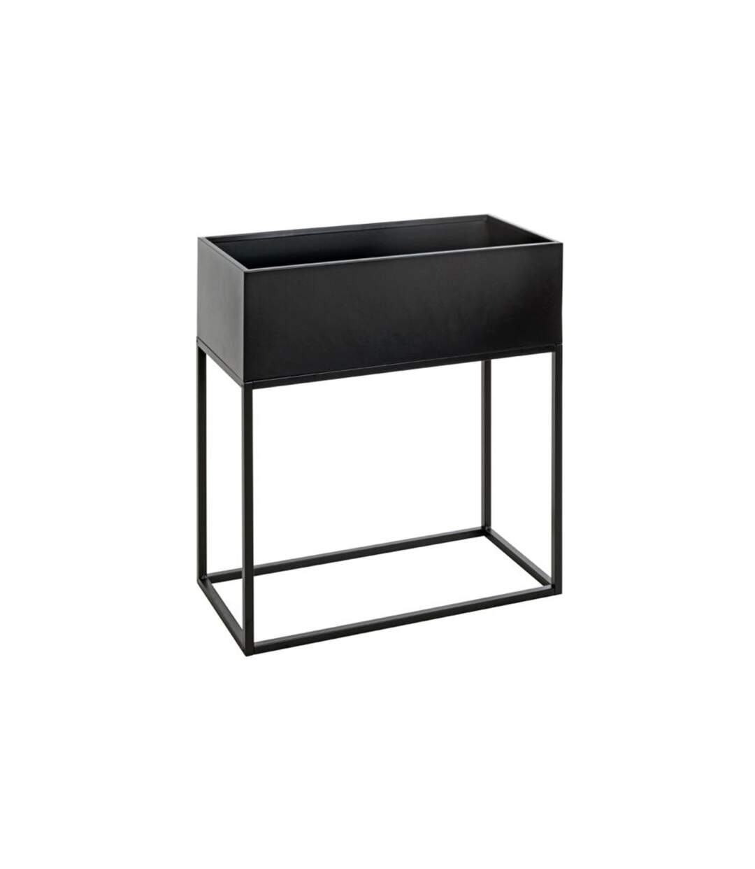 Porte Plantes en Métal Variable 70cm Noir-1