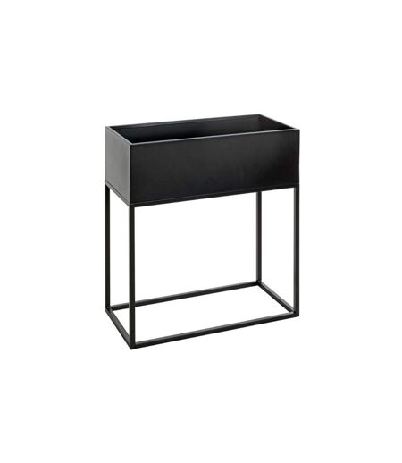 Porte Plantes en Métal Variable 70cm Noir