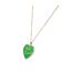 Best Friends Heart Necklace 38cm Green Gold Chiara Ferragni-3