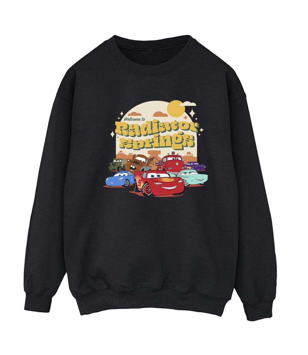 Disney - Sweat CARS RADIATOR SPRINGS GROUP - Femme (Noir) - UTBI12009-1