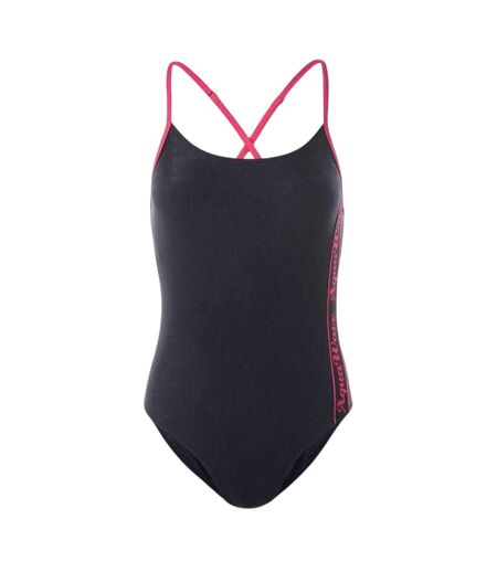Maillot De Bain 1 Pièce Sublime Femme Noir Rose Aquawave