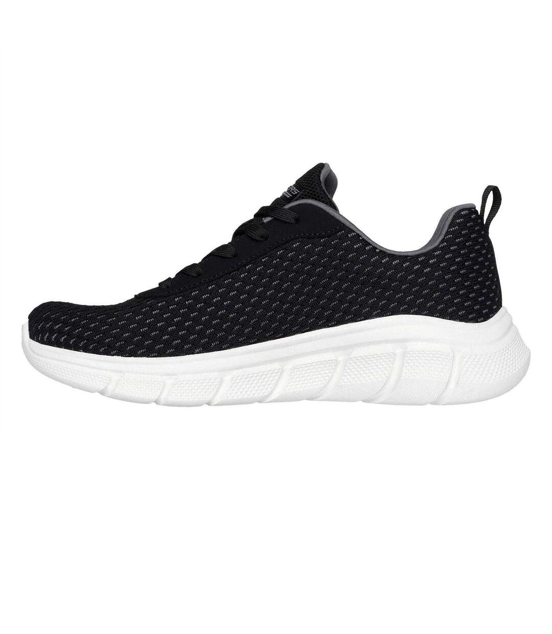 Womens/ladies Bobs Slip-on Trainers Black Skechers-2