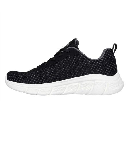 Womens/ladies Bobs Slip-on Trainers Black Skechers