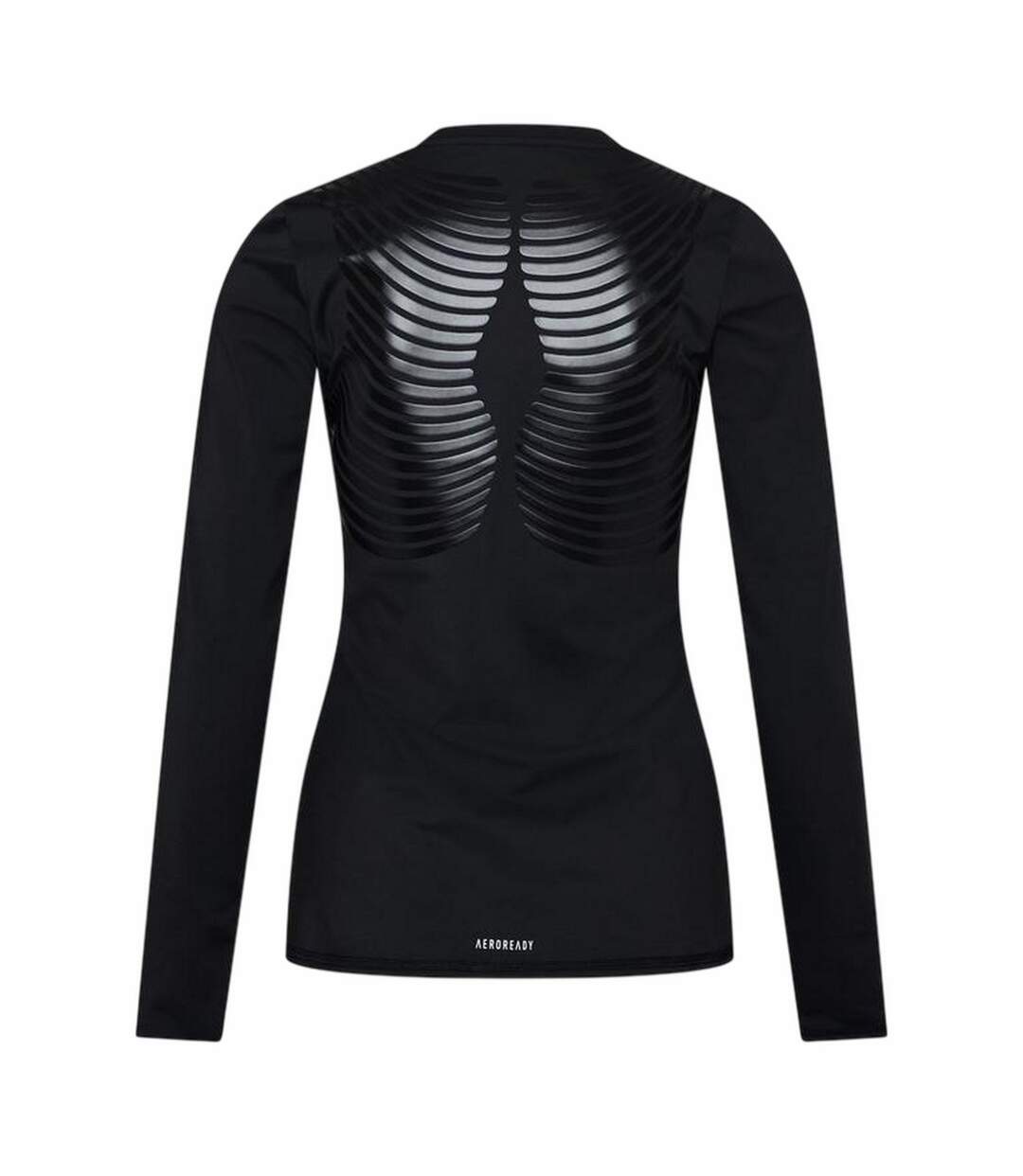 T-shirt Manches Longues Motif/style Contrasté Femme Noir Adidas-2