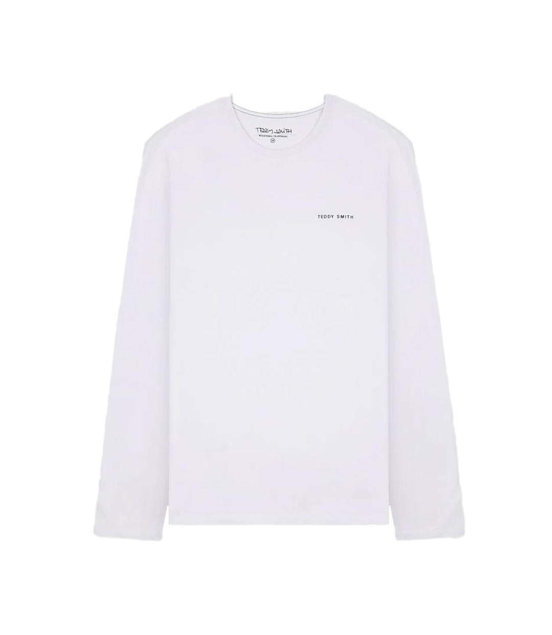 T-shirt manches longues blanc homme teddy smith 11017085d - l-1