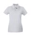 Womens/Ladies Fitted Short Sleeve Casual Polo Shirt (Grey Marl) - UTBC3906