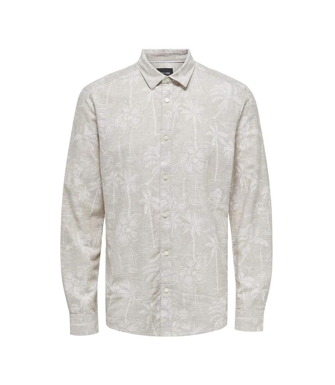 Chemise grise homme only & sons caiden-1