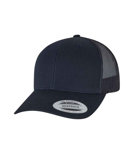 Casquette de routier retro adulte bleu marine foncé Flexfit