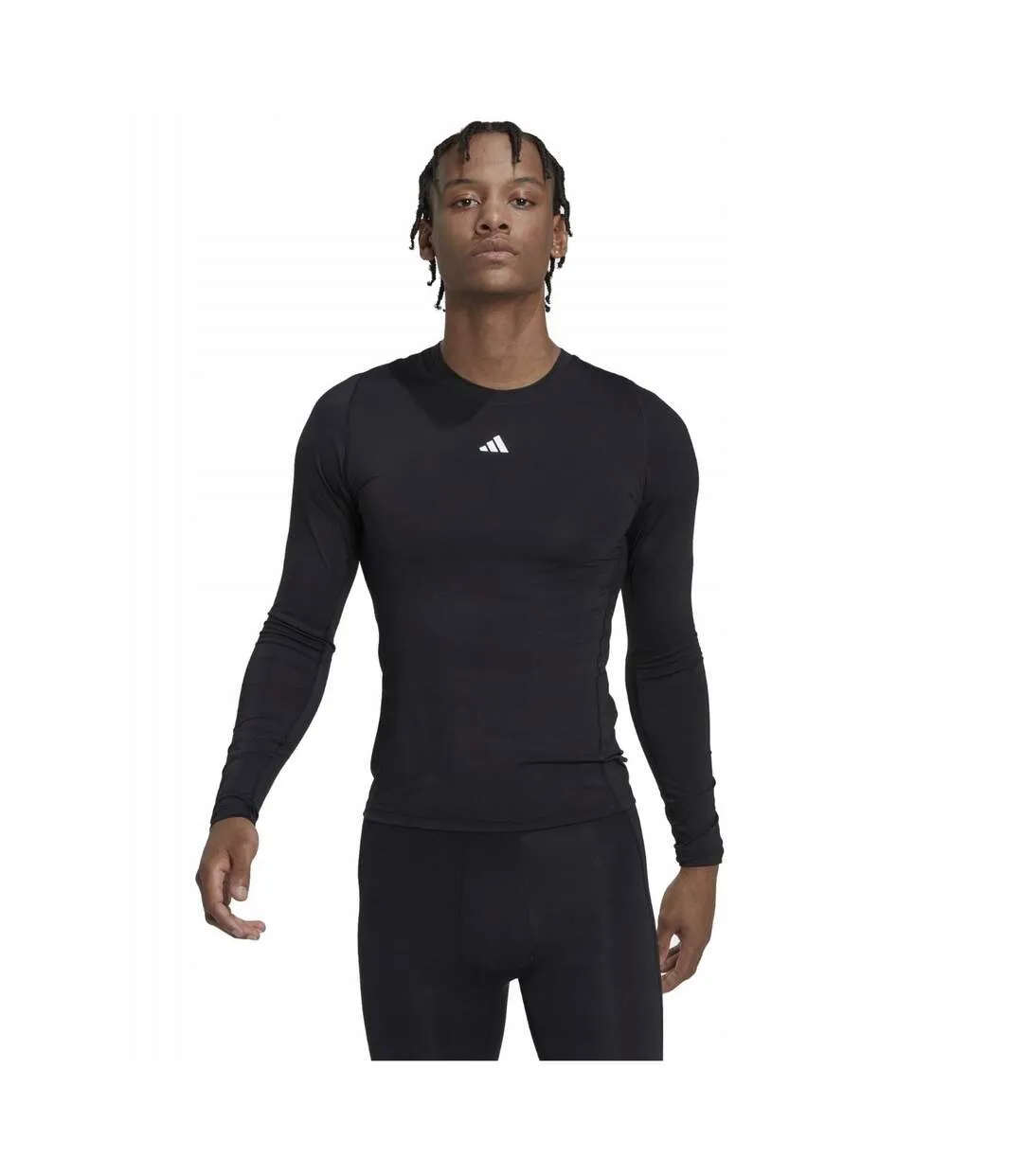 T-shirt Manches Longues Techfit Homme Noir Adidas-1