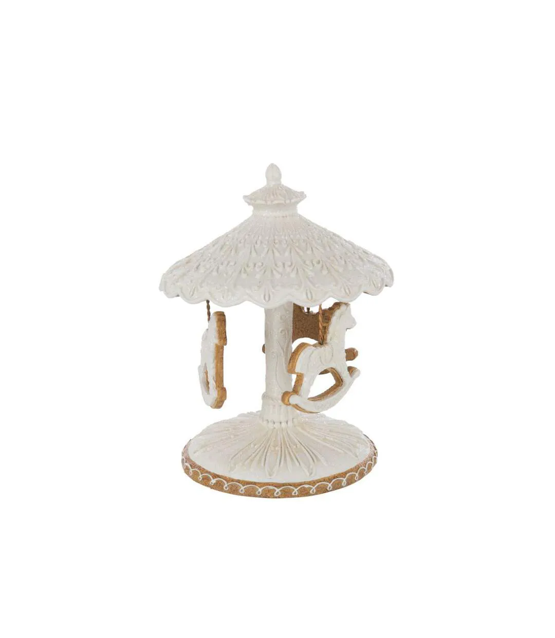 Carrousel de Chevaux Déco Danae 22cm Beige-3