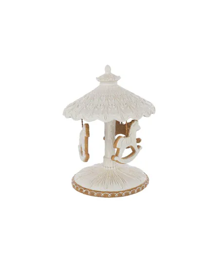 Carrousel de Chevaux Déco Danae 22cm Beige