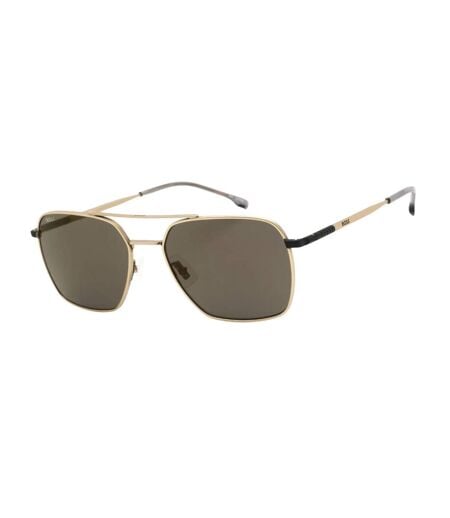Lunettes De Soleil Navigator Homme Taille Unique Jaune Or Hugo Boss