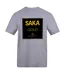 T-shirt Foot Motif/style Couverture D´album Saka Adulte Gris Jaune Or AWD-1