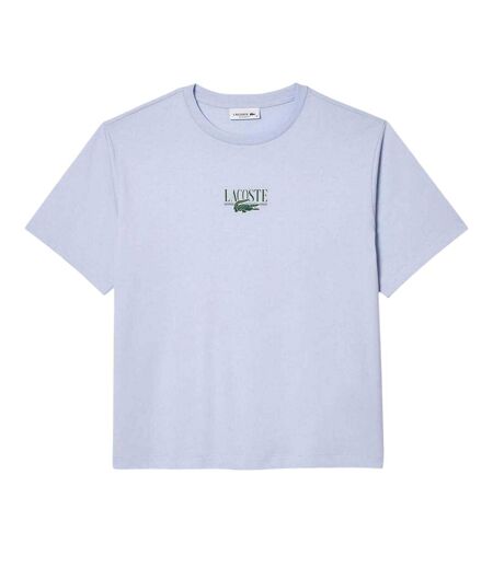 T-shirt Motif/style Imprimé Femme Bleu Lacoste