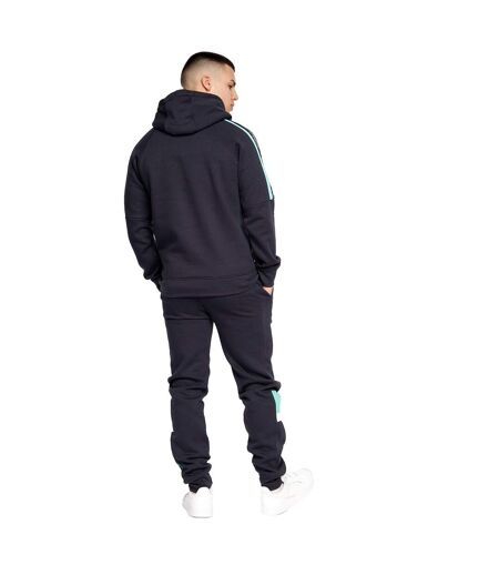 Mens Chillmake Hoodie Navy Crosshatch