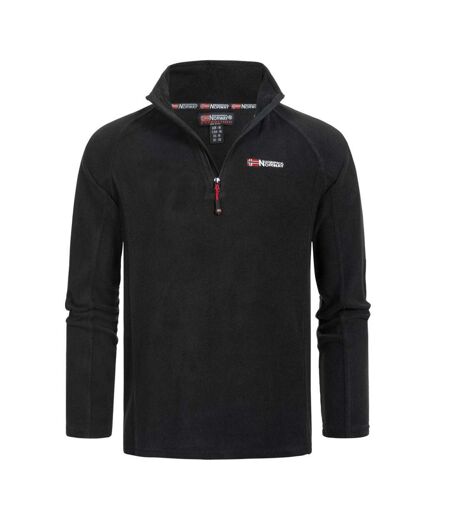 Veste polaire 1/4 de zip noir homme geographical norway men 233