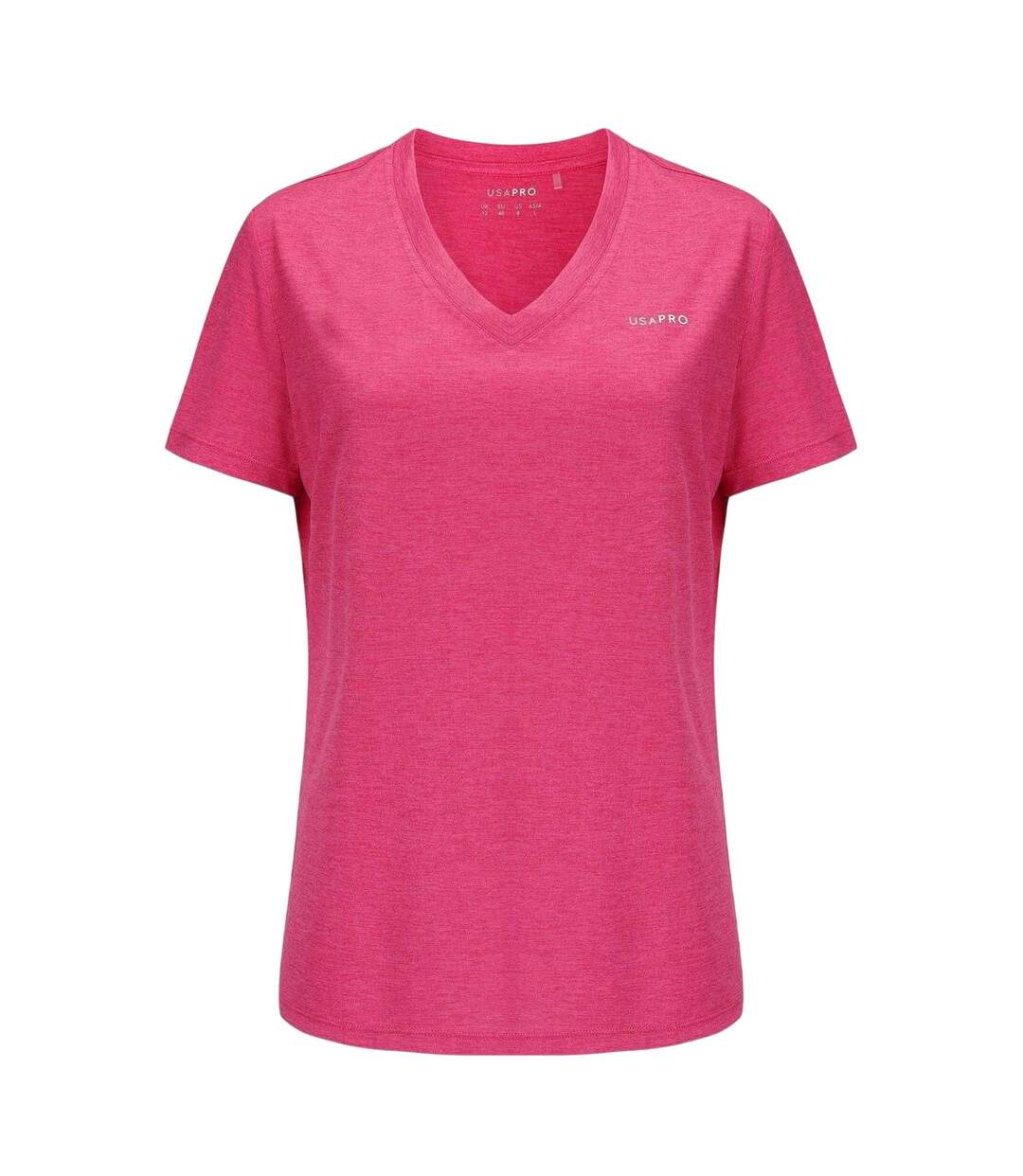T-shirt Motif/style Uni Femme Rose Vif USA Pro-1