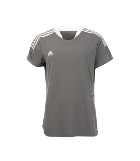 Maillot tiro femme gris Adidas