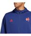 Mens Zne France Ffr Travel Full Zip Hoodie Dark Blue Adidas-4
