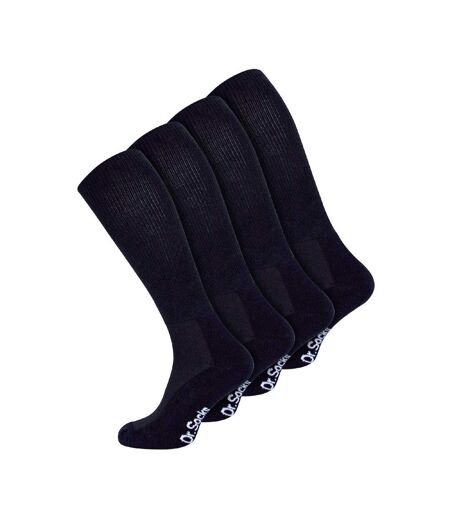 4 Pack Extra Wide Knee High Bamboo Diabetic Socks