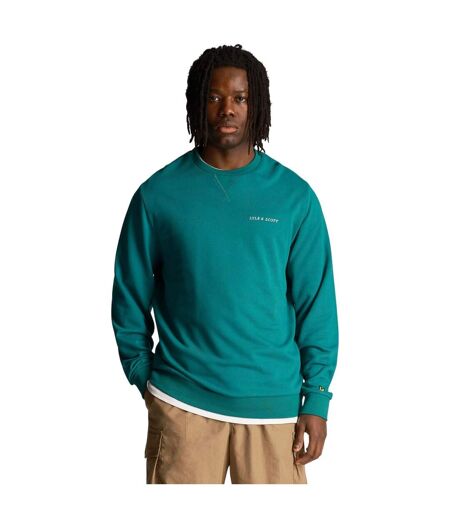 Sweat Motif Brodé Homme Vert Lyle & Scott