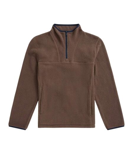 Haut Polaire Motif/style Détail Contrasté Alfie Homme Marron Animal