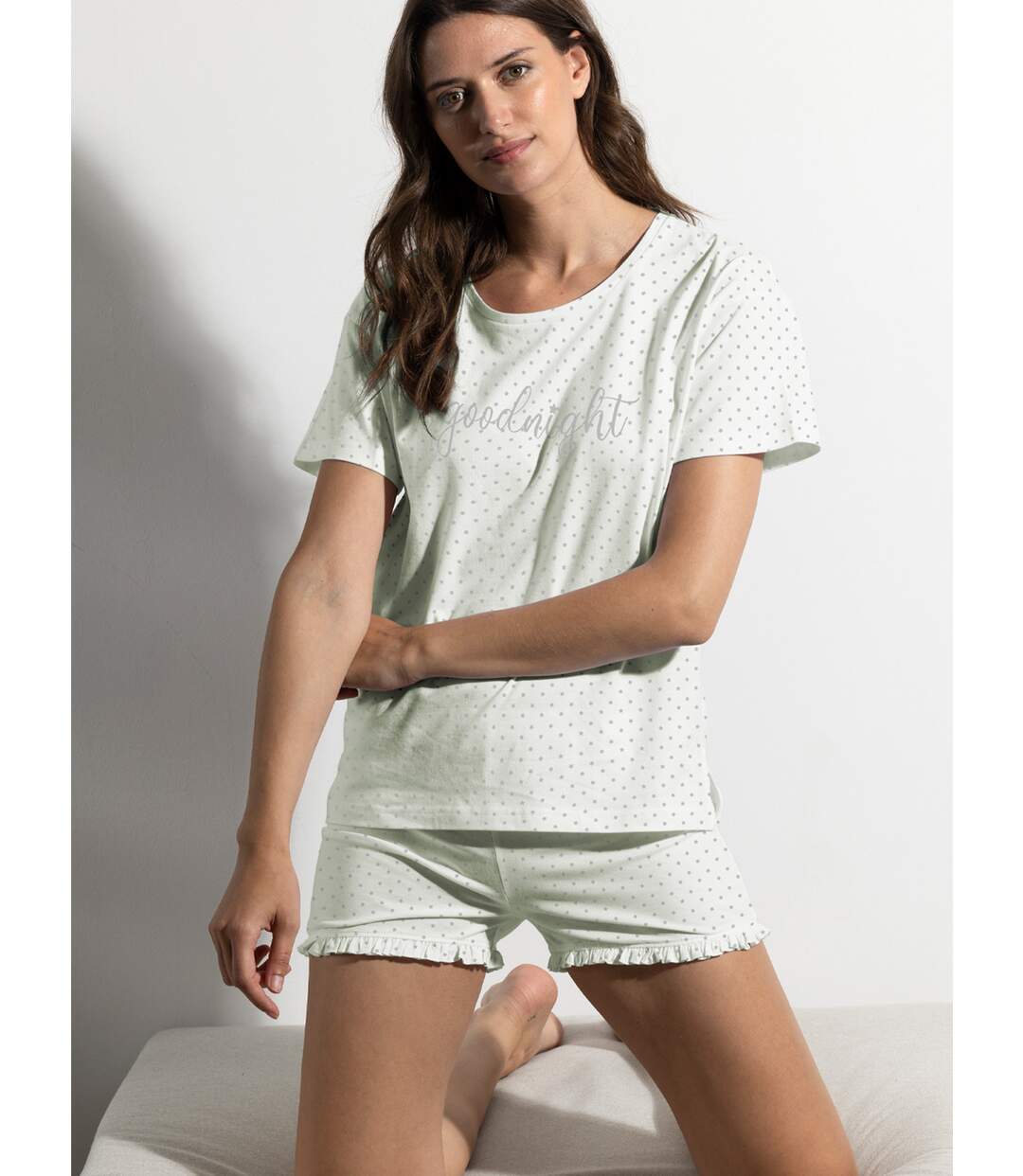 Pyjama short t-shirt Good Night Admas-3