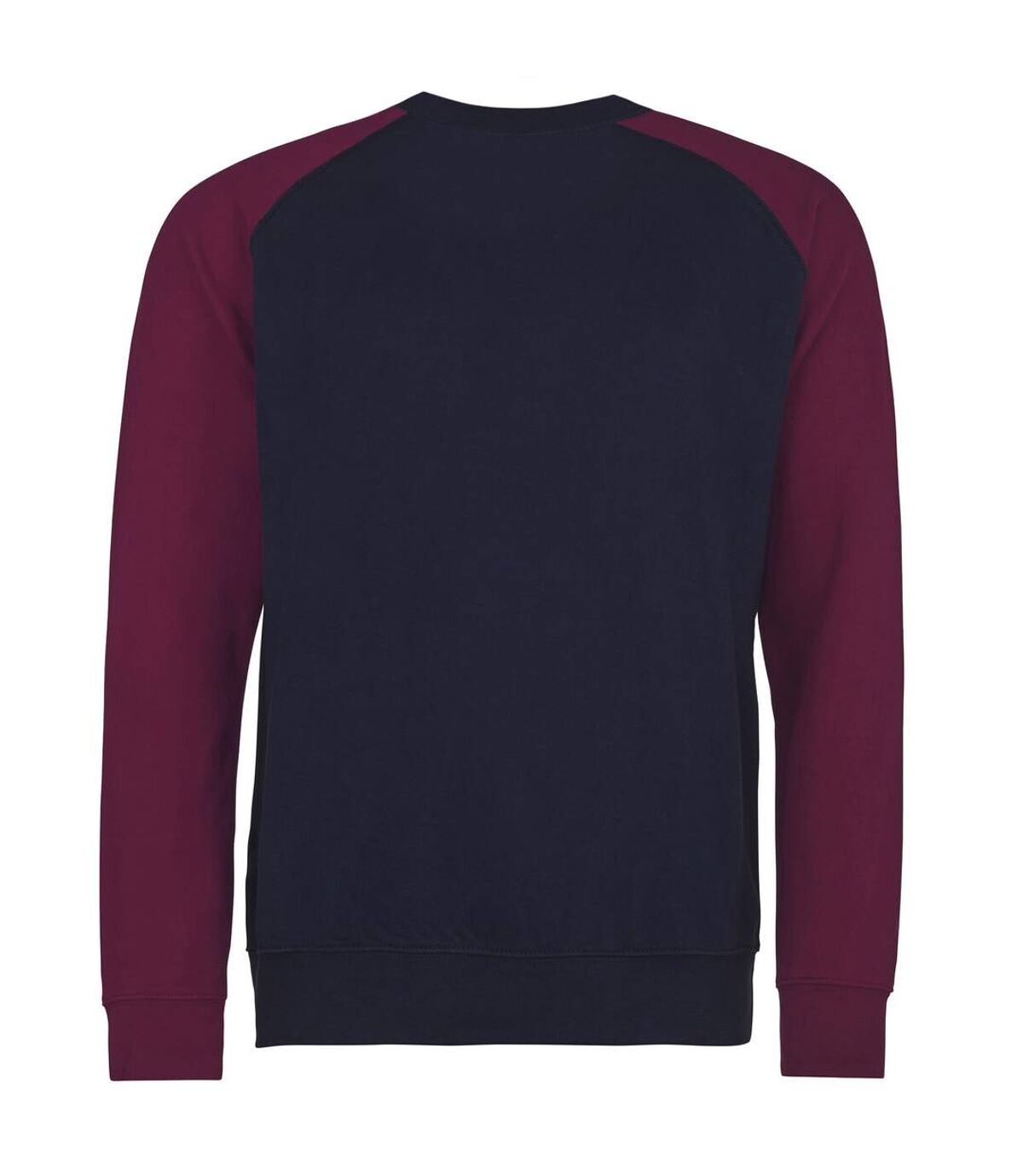 AWDis - Sweatshirt de baseball - Homme (Bleu marine/Bordeaux) - UTRW3929