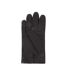 Mens Hainz Me Fleece Leather Gloves Medium Brown Boss-2
