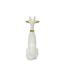 Vide-Poche Statue Chien Origami 74cm Blanc-4